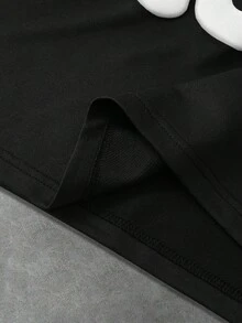 STYNVO Men's Casual Printed Round Neck Short Sleeve T-Shirt - Black - View 6