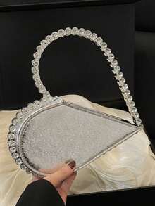 Joivida 心形晚宴包 优雅水钻手拿包 女士晚宴派对 舞会 婚礼 节日礼物 送给朋友 生日 情人节 周年纪念日 - 彩色 - 查看 15