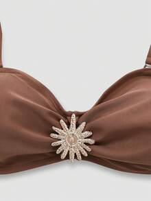 SHEIN Swim Oasis Conjunto de bikini de talla grande color café, sexy y casual para vacaciones 2026 - Marrón - Ver 3