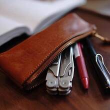 Retro Style Minimalist Large Capacity Pencil Case For Girls New Ins Style Makeup Brush Storage Bag - Multicolor - View 4