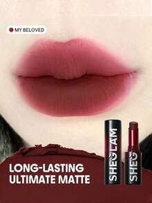 SHEGLAM Dynamatte Boom 持久霧面唇膏（Ember Rose Ver.）-我摯愛的情人節紅色唇膏輕盈色彩不脫色奶油霧面唇妝 品牌 美容 化妝 化妝品 適合女性與女孩 完美搭配冬季 Y2K 時尚 流行 生日禮物 假期 派對準備就緒 最佳顏色 - My Beloved - 查看 1