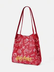 HARRY POTTER X SHEIN 女士手提包 - 紅色 - 查看 5