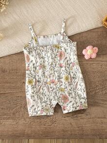 SHEIN 这款新生儿休闲、简约、可爱的针织连体衣，印有可爱的图案，适合生日派对、晚宴、演出、婚礼、洗礼、开幕式、日常穿着、上学、郊游以及秋冬季节穿着。 - 彩色 - 查看 5