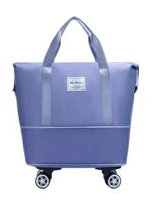 1 chiếc túi hành lý du lịch có bánh xe, túi đóng gói, túi xách tay có khóa kéo và tay cầm, vali gấp gọn, túi đựng đồ chuyển nhà, túi đựng đồ tập thể dục, bền và nhẹ, có 6 màu và 3 kích cỡ. - Nhiều màu - Xem 22