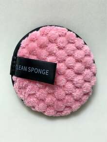 1/3/6PCS Round Soft Easy-To-Use Facial Cleansing And Makeup Remover Pads For Travel Daily Beauty Care - Pink - View 5