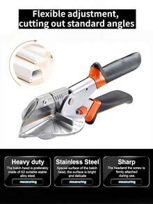 多功能45度角剪钳，直角线槽剪刀，精密修边工具，适用于木工边缘修剪、DIY家居装修，专业耐用金属结构升级必备 - 多角度剪切器 - 查看 2