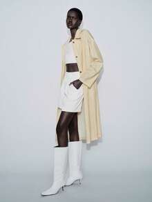 Lumivelle Women's Elegant Striped Lightweight Long Sleeve Jacket, Suitable For Commuting And Vacation - Yellow - View 4