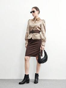 CUCCOO BIZCHIC Botas cortas casuales y cómodas con diseño de cremallera lateral para mujer, versátiles para uso diario - Negro - Ver 6