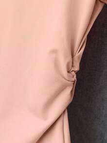 Resyla 大码女式束腰T恤，可爱粉色上衣，饰有甜美草莓印花图案，图案设计，学生风格，休闲百搭 - 粉色 - 查看 4