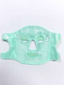 1pc Ice Facial Mask, Full Face Cold & Hot Compress Mask, Gel Ice Pack, Cold Compress, Face Mask, Cold & Hot Compress Neck & Shoulder Gel Ice Mask Set, Relieve Fatigue, Suitable For Bedroom, Travel, Beach, Travel, Unisex, Ideal For Travel, Sports, Office And Gift-Giving - Multicolor - View 5