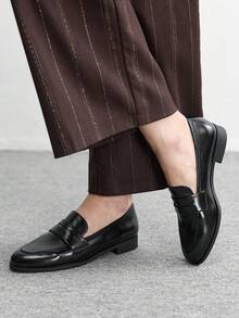 CUCCOO BIZCHIC 女士休闲日常通勤百搭时尚乐福鞋 - 黑色 - 查看 3