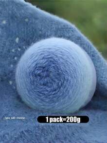 1 Bag Gradient Rainbow Chunky Yarn 80 Acrylic 20 Nylon For Hand Knitting Crochet DIY Fashion Sweater Scarf Hat Accessories Making Craft Supplies - Multicolor - View 5