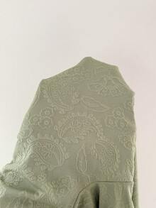 Lacomfia 大码纯色针织短袖T恤 - 薄荷綠 - 查看 4