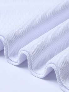 Manfinity Mode Men's Casual Half-Placket Short Sleeve Polo Shirt, Summer - White - View 7