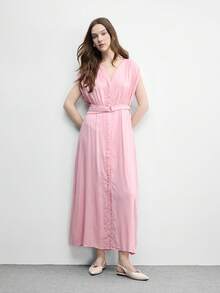 CUCCOO BIZCHIC 女士裸色漆皮尖头无后跟绑带舒适简约水钻装饰通勤鞋 - 裸色 - 查看 2