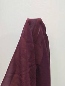 Almamuse Áo kiểu nữ thời trang, thoải mái, có chi tiết khoét lỗ, đính vòng trang trí, cổ áo xếp ly và dây buộc phía trước, chất liệu vải voan mỏng, thích hợp cho mùa hè. - Màu Đỏ Sâu - Xem 7