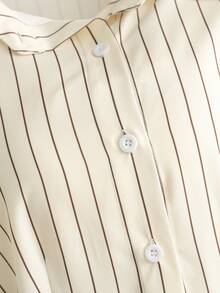 GlowEve 2022新款时尚通勤条纹拼接女装 - 彩色 - 查看 6