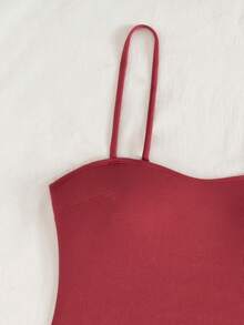 Swim Lushoire Bộ đồ bơi Tankini nữ, quần Tankini vải chấm bi, dây đeo có thể điều chỉnh, áo tank top kiểu áo hai dây thoải mái cho kỳ nghỉ biển. - Nhiều màu - Xem 4