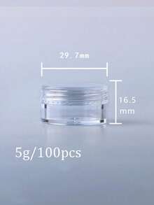 25个迷你透明乳霜罐，3克/5克，空塑料化妆品罐，透明样品瓶，眼影膏/唇膏容器，旅行必备样品化妆品罐，空迷你瓶，适用于感恩节、万圣节和圣诞节。 - 無色 - 查看 17
