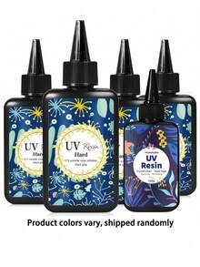 High Transparency UV Crystal Glue Fast Curing Epoxy Resin Hard DIY Jewelry Adhesive Ultraviolet Light Solidify Craft Supplies - Clear - View 4