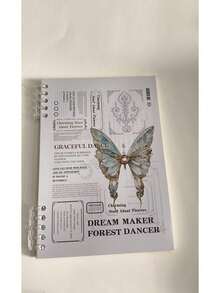 1pc A5/B5 Notebook,Butterfly Theme,Loose Leaf Notepad,Light And Soft Series,Suitable For Daily Study,School And Office Supplies,Back To School Supplies,Creative Gift For Christmas, Birthday - Multicolor - View 11