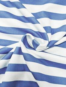 Resyla Summer Casual Striped Heart Print Short Sleeve T-Shirt - Multicolor - View 6