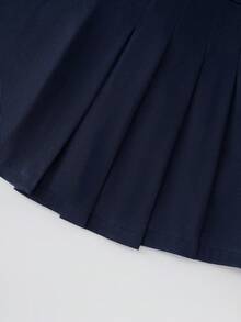 Franclia Women's Striped Shirt And Asymmetric Ruffle Skirt Pants, Elegant 2-Piece Suit Set - Navy Blue - View 7