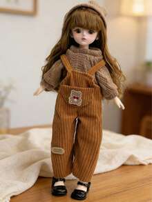 1PC Ball Jointed Doll BJD Princess SD Doll Realistic Skin Synthetic Wigs Luxury Dress Up Collectible Art Doll Birthday Gift For Collection Display Party Christmas - Multicolor - View 5