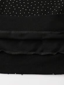 ROMWE MEN Street Life Áo hoodie nam dáng rộng in họa tiết kim cương, kiểu dáng đường phố. - màu đen - Xem 5