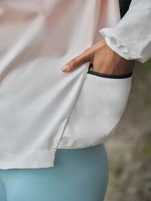 In My Nature 女士连帽拉链字母印花休闲百搭日常户外长袖外套