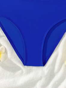 Tween Girl Printed Spaghetti Strap Bikini Swimwear - Multicolor - View 3