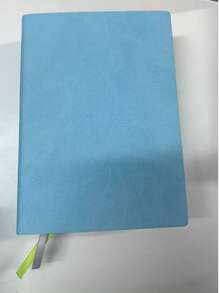 1本极简风格PU皮空白无日期笔记本，360页（720页），便携式素描本，适合学生、商务礼品、办公室会议 - 中文返校季 - A6 - 查看 11