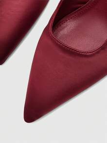 CUCCOO BIZCHIC Women Pumps Valentine's Day - Burgundy satin - View 8