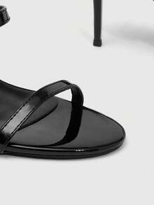 CUCCOO SZL Women's Casual Fashion Sexy High Heel Slide Sandals For Daily Wear Summer Shoes - Black - View 9