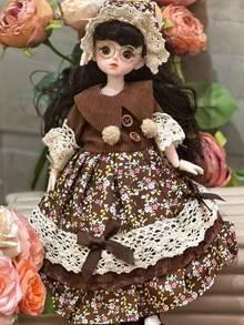 1PC Ball Jointed Doll BJD Princess SD Doll Realistic Skin Synthetic Wigs Luxury Dress Up Collectible Art Doll Birthday Gift For Collection Display Party Christmas - Multicolor - View 8