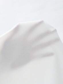 INAWLY Chân váy ngắn xếp ly cạp cao màu trơn mùa hè dành cho nữ - trắng - Xem 7