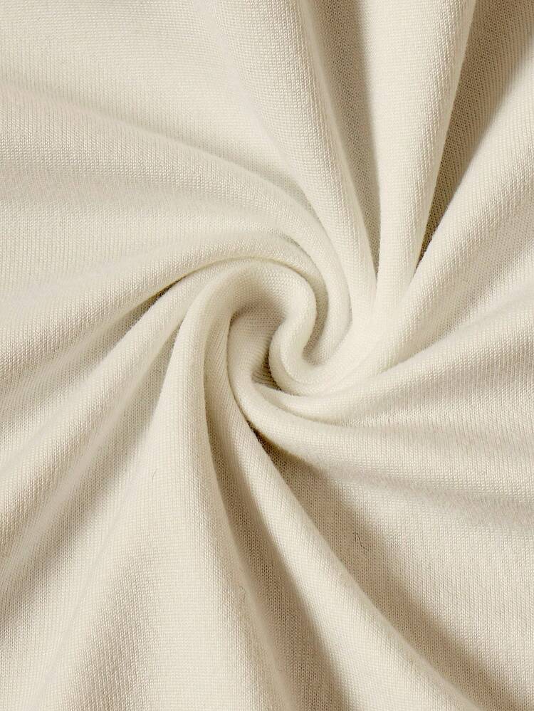 Manfinity Homme Camiseta de manga corta con cuello redondo y estampado minimalista para hombres - Multicolor - Añade 4