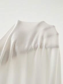 EMERY ROSE Heart Pattern Letter Slogan Pearl Decor Women Round Neck Short Sleeve T-Shirt - White - View 4