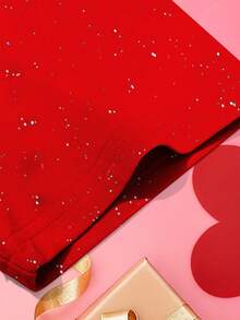 Manfinity Homme 男士休闲爱心字母印花短袖T恤，情侣夏季装，情人节红白情侣装，红色图案爱心T恤 - 紅色 - 查看 6