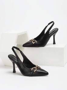 CUCCOO SZL Women's Fashionable Elegant Pointed Toe High Heel Pumps - Black - View 1