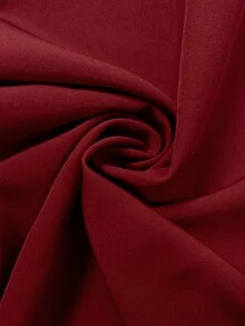 GlowEve CURVE 大码梭织优雅简约通勤女式衬衫 - 紅色 - 查看 4