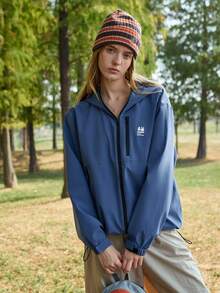 In My Nature Women's Casual Hooded Outdoor Rain Jacket