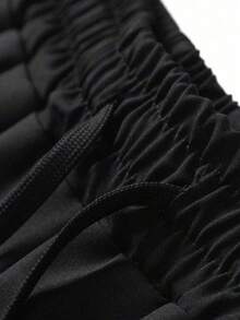 Manfinity Sport Corelite Men's Letter Print Drawstring Waist Double Layer Sports Shorts