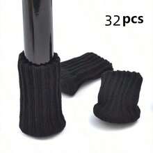 Knitted Non-Slip Chair Leg Socks 4/24/32 Pieces Thick Double Layer Knitted Non-Slip Chair Leg Socks - Classic Striped Floor Protectors, Noise Reduction Covers - Polyester Material, Multiple Colors - Multicolor - View 28