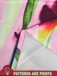 Rovax 时尚性感修身印花迷你连衣裙，优雅，夏季女装，海滩度假，适合海岛度假、派对和宴会。 - 彩色 - 查看 5