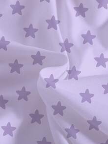 Young Girls' Letter & Cartoon Graphic Round Neck Short Sleeve T-Shirt, Ideal For K-Pop Fans And Everyday Wear, Purple Cute Tee For Young GirlSuitable For All Seasons Kids Shirt Girls Pop Pop Shirt Kids Kid Shirt Girl Shirts For Teens Girls Cartoon Kids Tops - White - View 3