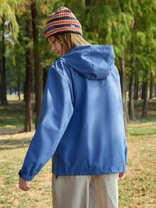 In My Nature Women's Casual Hooded Outdoor Rain Jacket