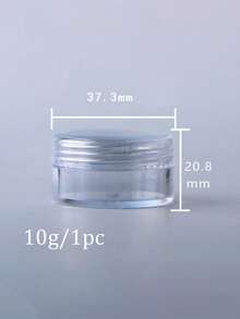 25个迷你透明乳霜罐，3克/5克，空塑料化妆品罐，透明样品瓶，眼影膏/唇膏容器，旅行必备样品化妆品罐，空迷你瓶，适用于感恩节、万圣节和圣诞节。 - 無色 - 查看 14