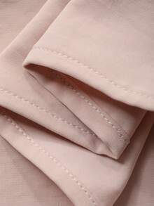 Dazy Plus Loose Backless Tie Casual Cute Long Nightgown, Pink, Spring/Summer - Pink - View 3