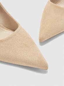 CUCCOO BIZCHIC 女士米色优雅尖头金字塔跟浅口鞋，适合夏季毕业典礼、舞会、度假等场合，兼具优雅基础款、商务休闲和商务时尚风格。春季鞋履，春假和复活节皆宜。 - 米色 - 查看 5